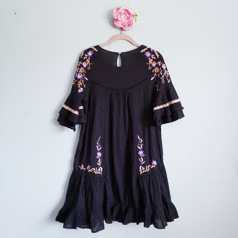 Free People Pavlo Mini Babydoll Embroidered Dress - Picture 3 of 7